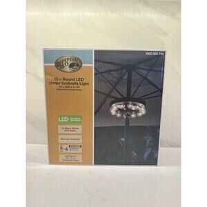 Hampton Bay 10in Round LED Under Umbrella Light NWT
